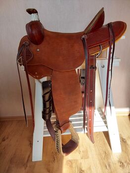 Westernsattel,  Roppersattel, Ranchersattel aus den USA, Texas , Neu, Aus Texas USA Ranchersattel, Roppersattel, Diana, Western Saddle, Neuhof