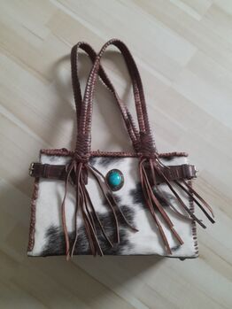 Western Style Handtasche, Echtleder und Kuhfell, Mirja Kinsey , Other, Stuttgart 