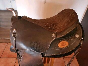 Western Sattel, Westernsattel. Baumlos von Ghost, Ghost (Italien) Westernsattel mit Picolo Sitzgröße, Mieke Wasser, Treeless Saddle, Hamminkeln