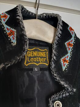 Westernjacke aus echtem Wildleder