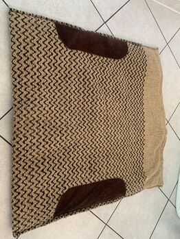Westernpad 77x77 cm mit Lederapplikation, Westernpad, Katharina Leis, Western Pads, Schwarzenbach