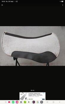 Westernpad anatomisch geformt roundskirt weiß filz Western Imports