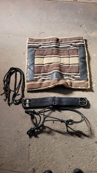 Westernpaket Pferde Paket Pad Gurt Zügel, Pad Knotenhalfter Zügel gurt, Denise, Westernpads, Niedergebra