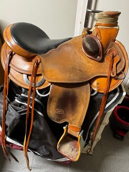 selle westerne de travail de ranch, GIANNA GHIAZZA TRAVAIL DE RANCH, MAURICE VERDENNE, Westernsattel, AYWAILLE