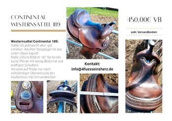 Westernsattel Continental, Continental  189, Saskia Rogge , Westernsattel, Obersontheim