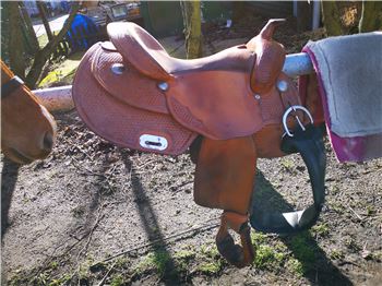 Westernsattel Continental Equiflex 128 FQ Baum, Continental  Equiflex 128, Lisa, Western Saddle, Strausberg 