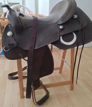 Westernsattel Cully's Saddle & More Triple W Platinum + Sattelschoner gratis, Cully's Saddle & More Triple W Platinum, Corinna, Westernsattel, Bad Dürkheim 