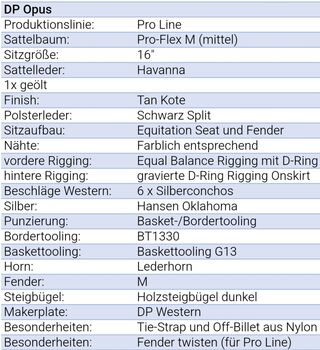 Westernsattel Deuber & Partner Opus, 2212 Pro Flex M, 16" Deuber & Partner Opus 2212 Pro Flex M
