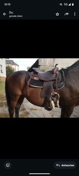 Westernsattel Freemax  Büffelleder (inkl. Pad und Sattelgurt), Freemax, Katharina Schwarz , Western Saddle, Darmstadt 