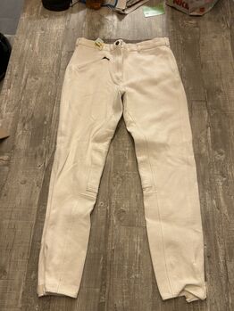 Weiße Turnierreithose Fouganza Gr.44 mit Kniebesatz, Fouganza, Lisa, Show Apparel, Frickenhausen