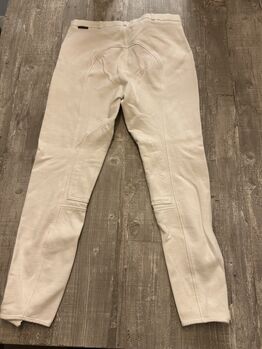 Weiße Turnierreithose Fouganza Gr.44 mit Kniebesatz Fouganza
