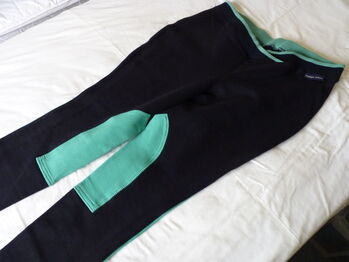 Women's Harry Hall Jennilee Jodhpurs - Black & Aqua - 34R - New With Tags, Harry Hall, Judith, Breeches & Jodhpurs, Isle of Lewis