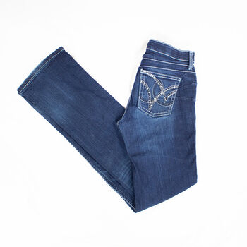 Wrangler Q-Baby Damen Reit-Jeans dunkelblau 3/4 X 34, Wrangler Q-Baby, myMILLA (myMILLA | Jonas Schnettler), Bryczesy, Pulheim