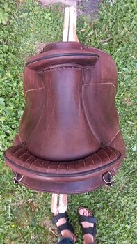 Sattel Barocco Hidalgo Lederbaum kaum genutzte Klettkissen 42 cm Hidalgo Barrocco