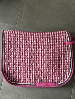 Schabracke Full DR pink kariert Herzilein Oktoberfest-Style
