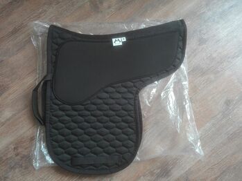 Satteldecke mit Moosgummi-Pad / WB DR / schwarz / NEU, Loesdau, S. Mer, Dressage Pads, Varel