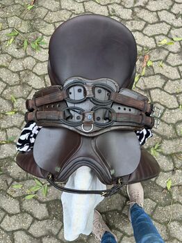 Sattelgurt - Stübben - Equisoft mit Lederpolster- 55cm - braun, Stübben Equisoft , Claudia Moertter, Girths & Cinches, Krefeld