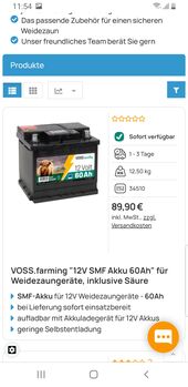 Weidezaungerät +Akku, Voss farming Novas 6, Katrin Schwarz , Ogrodzenia elektryczne i wyposażenie, Sonneberg