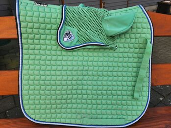 Eskadron New Basic «Cotton Striped» Set (Schabracke DL + Fliegenhaube WB), mint Eskadron Cotton Striped