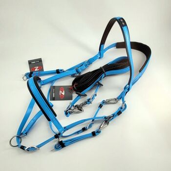 Zilco Marathon Wander-/Distanzreitzaum CYAN mit Zügel Zilco