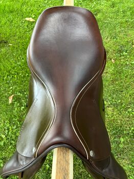 Neuwertiger Springsattel PRG-Jump braun 17,5 cm, GPR Jump, Jessica Roos, Jumping Saddle, Untersiemau 