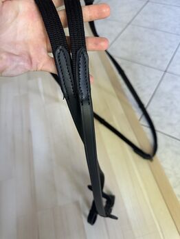 Zügel | Gurtzügel, Gurtband mit Stoppern schwarz NEU Covalliero
