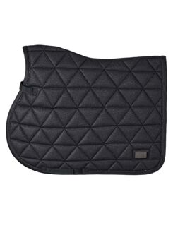 Schwarze Glitzer Schabracke, HV Polo , Mia Heinl, Dressage Pads, Gießen 