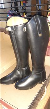 Schwarze lederreitstiefeĺ, Comfort, Sabine Alexander , Riding Boots, Iserlohn 