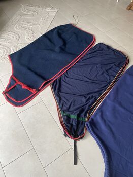 Abschwitzdecken 125/130 dunkelblau, Pony Hütchen , Horse Blankets, Sheets & Coolers, Bornheim
