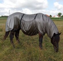 110€% BTS Ekzemerdecke XXXL Kaltblut 175cm 185cm silbergrau BTS Bywater  Ekzemerdecke für Kaltblüter