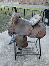 14” barrel saddle- serape print -double t Double T Sarape 