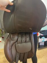 15.5” brown full leather pony saddle Stephen Hadley