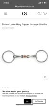 5.5” loose ring double jointed snaffle