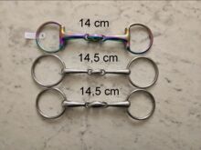 8 verschiedene Gebisse 13,5cm-14,5cm Silk Steel