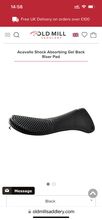 Acavallo Gel Pad with Rear Riser - Black, One Size Acavallo Gel pad rear riser