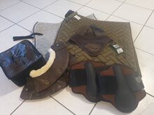 Beige-braunes Dressurset mit Cavallo, Eskadron,Equest...