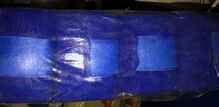 Blaue Fleece Bandagen