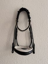 Bridlery Trense rundgenäht WB | weiß unterlegt | 2 Strass-Stirnriemen | gepflegt Bridlery  Bridlery Trense Classic