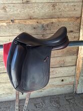 Brauner Monoblatt Dressursattel Selleria Equipe Olympia 17,5 breit Selleria Equipe  Olympia 