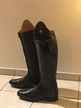 Celeris Dressurstiefel Schwarz Braun Lack 41,5 H46 W37,5 !neu! Celeris Reiten&Leder