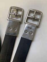 Collegiate synthetic black stirrup leathers 49” Collegiate