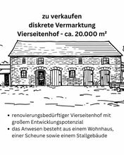 Vierseitenhof ca. 20.000 m² nahe Berlin – renovierungsbedürftig