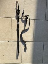 Ausbindezügel mit Gummiring schwarz 110 cm