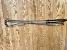 Draw Reins- Brown Leather & Cotton Webbing