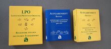 Dressurprüfung- und Vorbereitungshefter, zu verschenken.