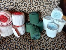 Fleece elastic bandages polo wraps.