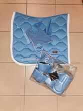 Equestrian Stockholm Set *NP 325€* Parisian Blue * Schabracke DR FULL & Fliegenhaube & Gamaschen S+M Equestrian Stockholm 