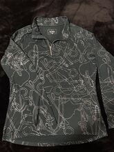 Felix Bühler Langarm-Reitoberteil grün | Größe XL | Neu!!! Felix Bühler Zip-Funktions-Langarmshirt Hanne