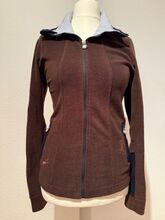 Fleecejacke von SPOOKS Gr. M Dunkelbraun mit Blau abgesetzt - TOP! Spooks