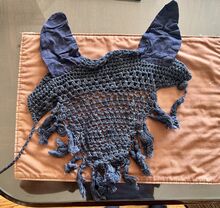 Fly Veil- Crochet Navy